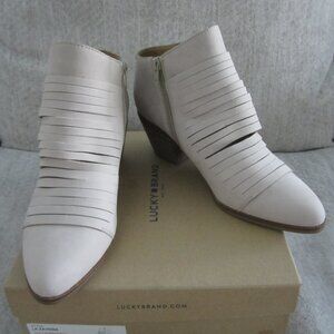 Women's LUCKY BRAND Zavrina Size 11M Leather Multi Strap Boots NEW